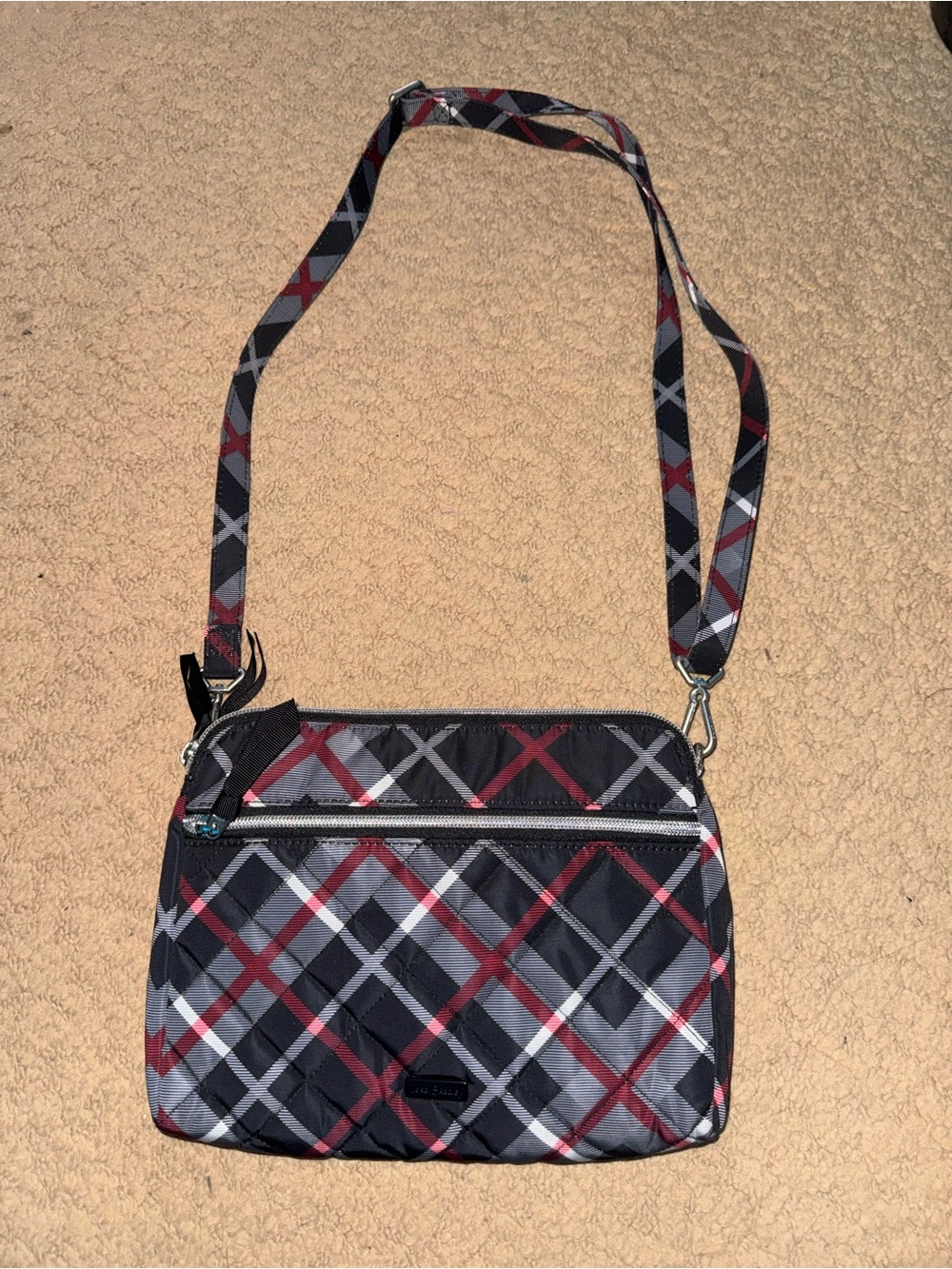 Vera Bradley Plaid Crossbody Shoulder Bag - Picture 2 of 7